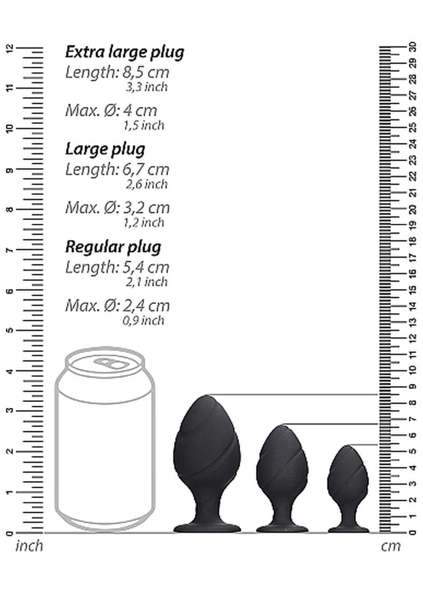 4-Gładki silikonowy korek analny zatyczka plug 8,5cm-4
