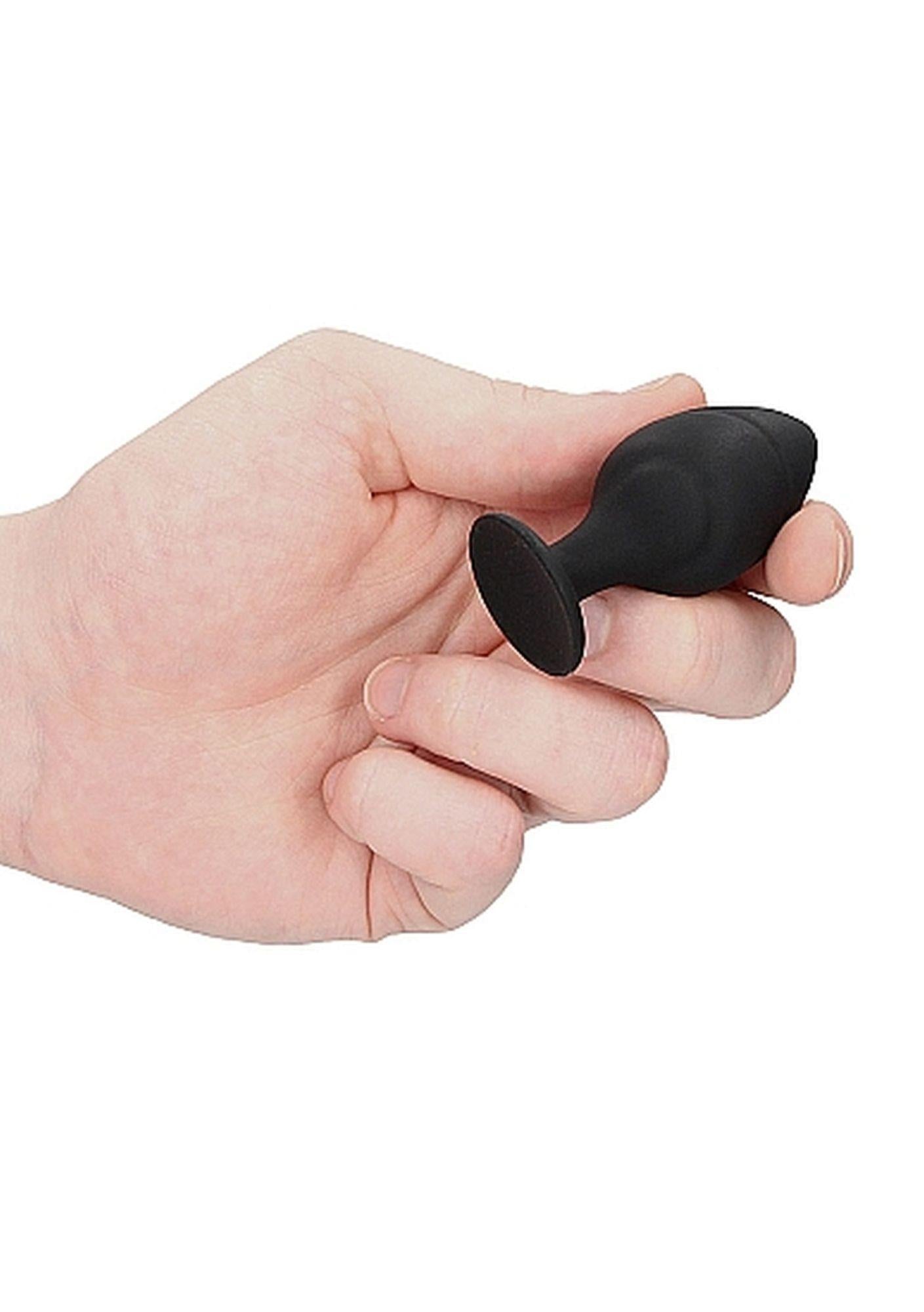 8-Gładki silikonowy korek analny zatyczka plug 8,5cm-8