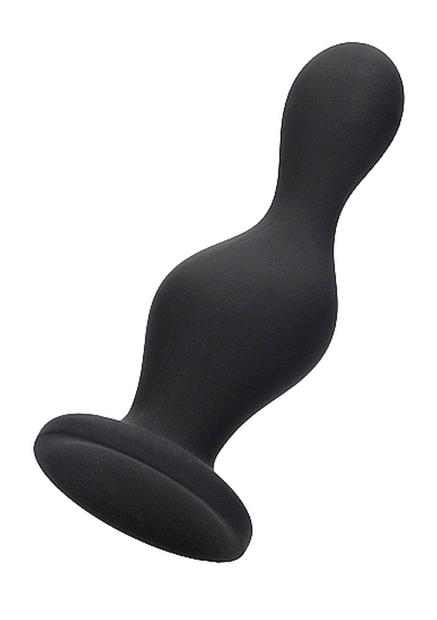 1-Silikonowy gładki korek analny zatyczka plug 11 cm-1