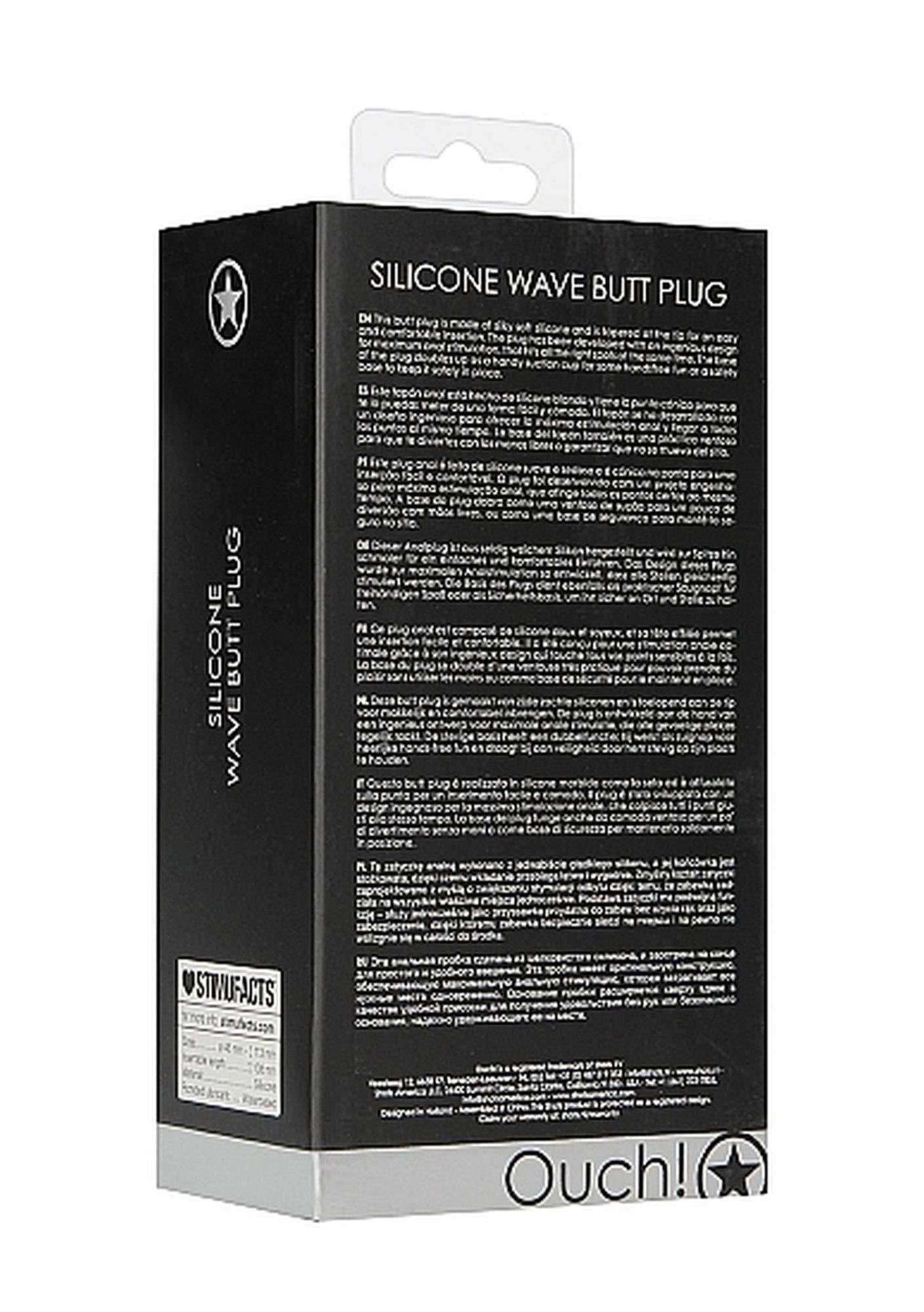 3-Silikonowy gładki korek analny zatyczka plug 11 cm-3