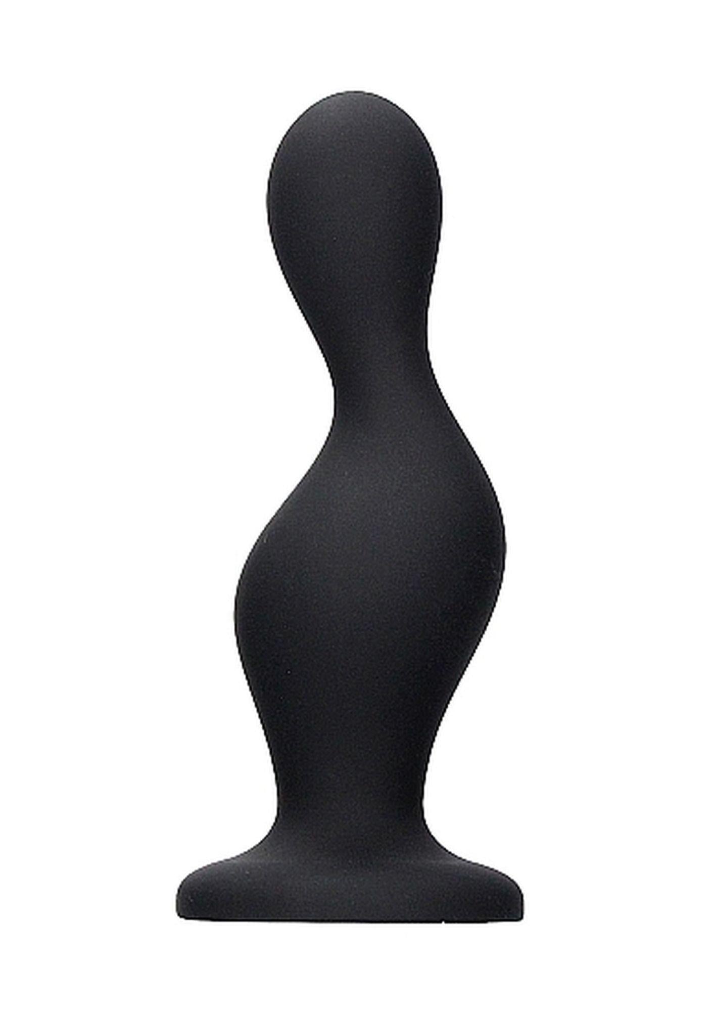 5-Silikonowy gładki korek analny zatyczka plug 11 cm-5