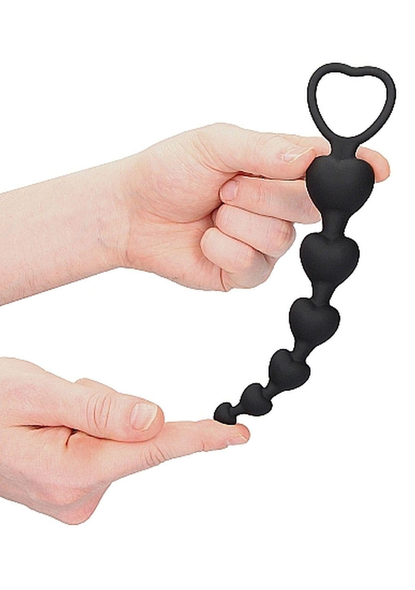 6-Korek zatyczka analna koraliki z uchwytem 18,5 cm-6