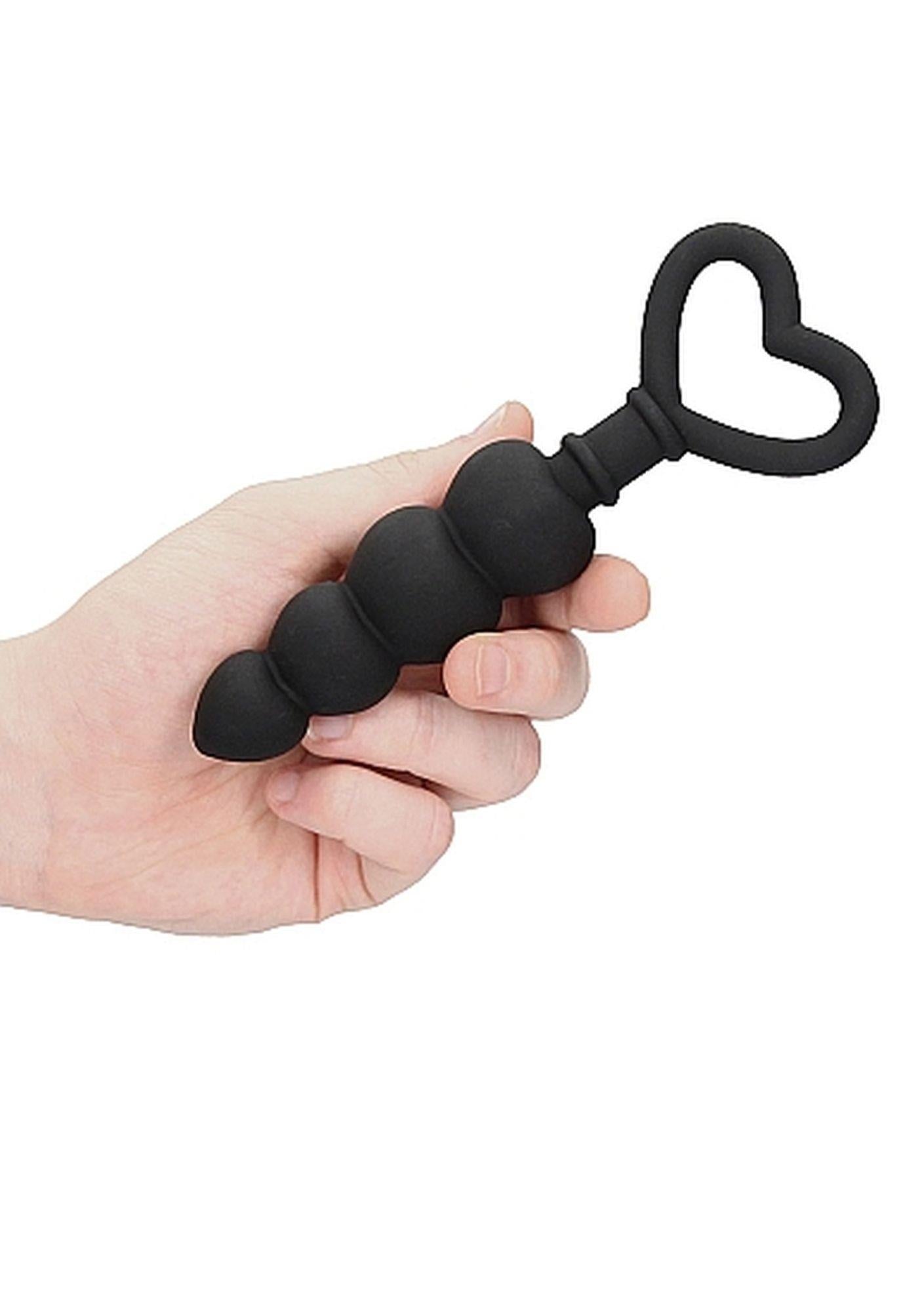 5-Anal Love Beads - Black-5