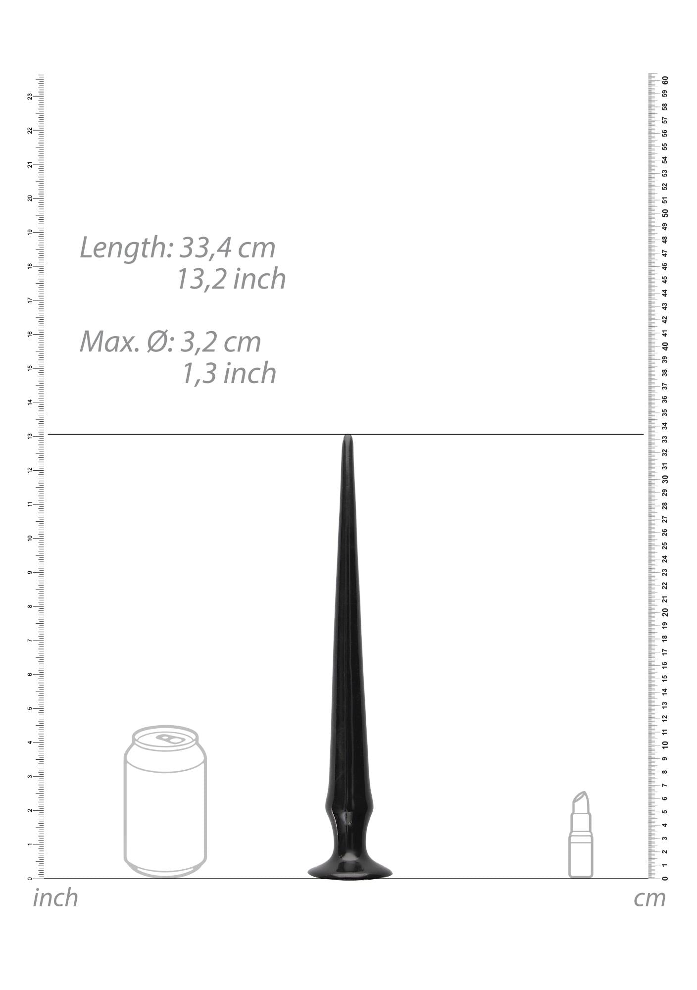4-Ass Spike Dildo - 34 cm - Black-4