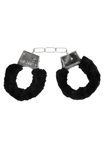 2-Pleasure Furry Hand Cuffs - With Quick-Release Button-2