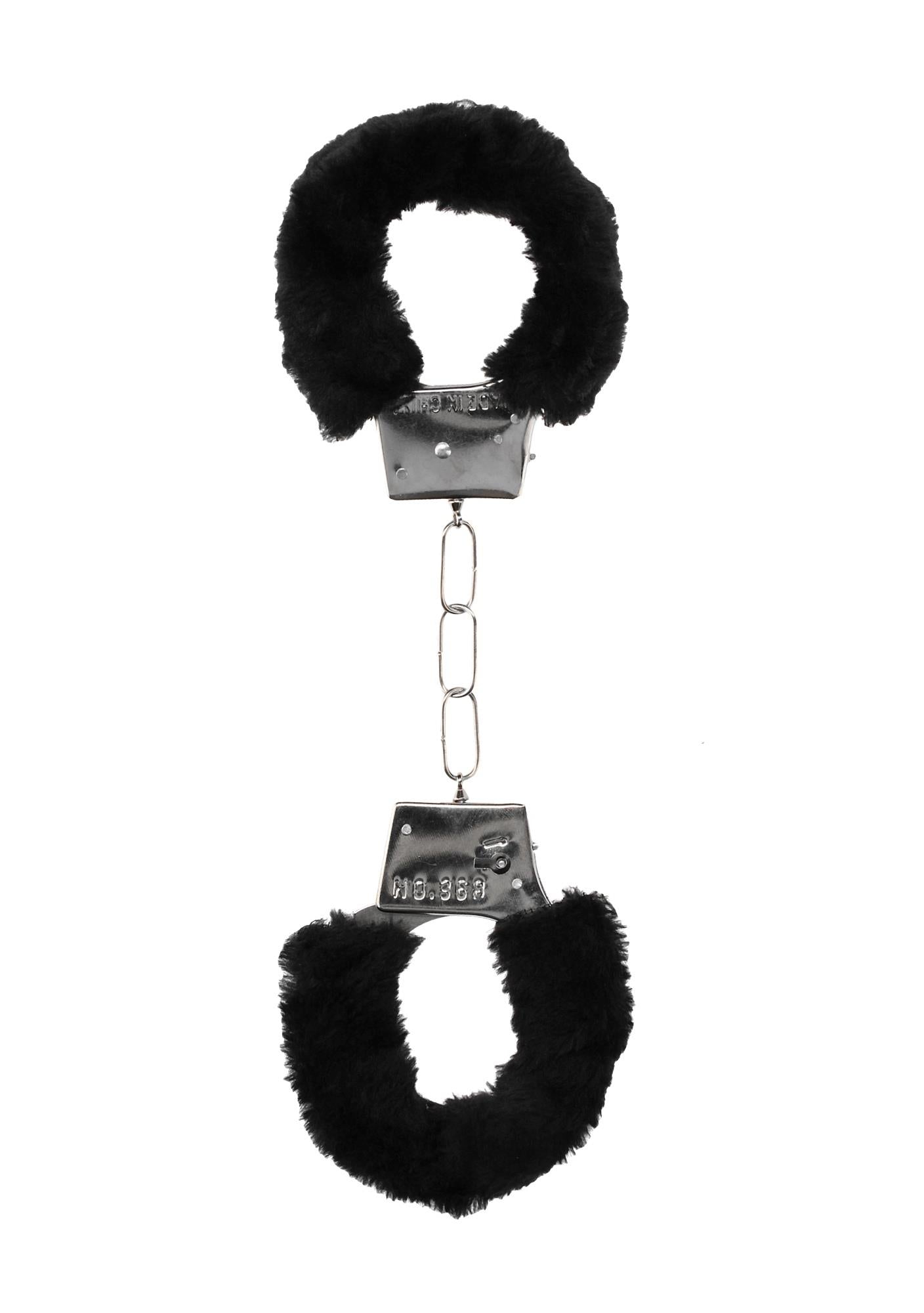 3-Pleasure Furry Hand Cuffs - With Quick-Release Button-3