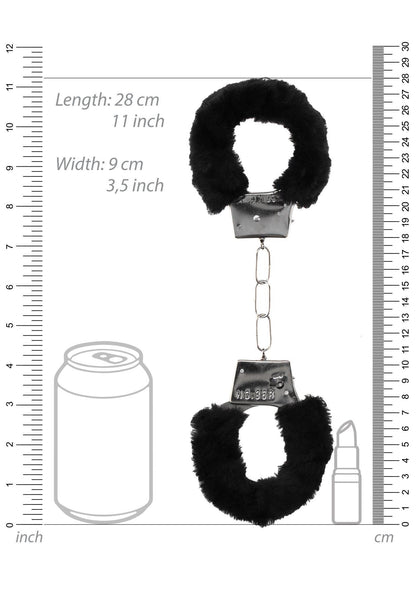 6-Pleasure Furry Hand Cuffs - With Quick-Release Button-6