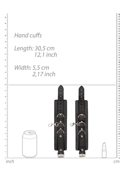 11-Bonded Leather Collar With Hand Cuffs-11