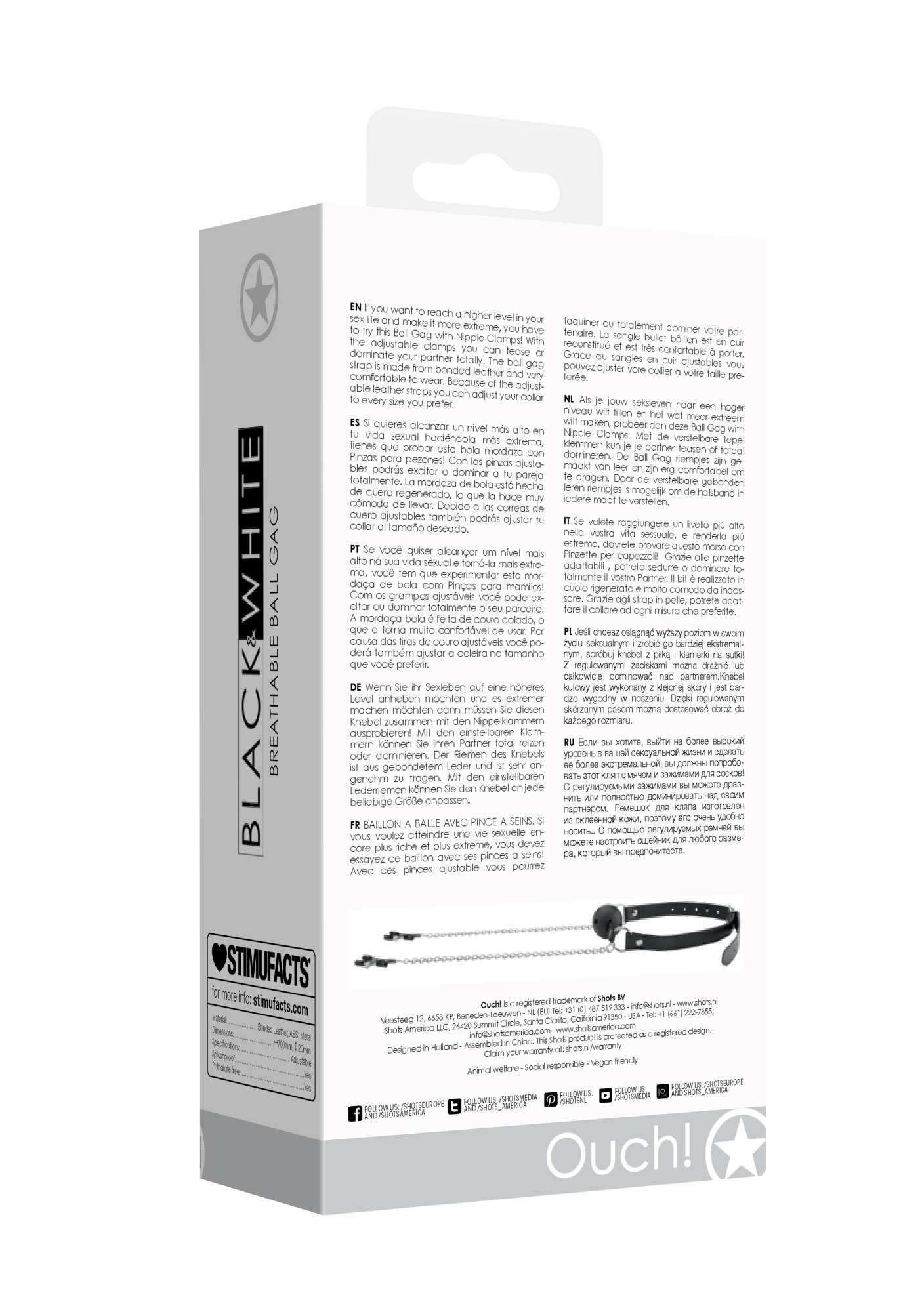 8-Breathable Ball Gag With Nipple Clamps-8