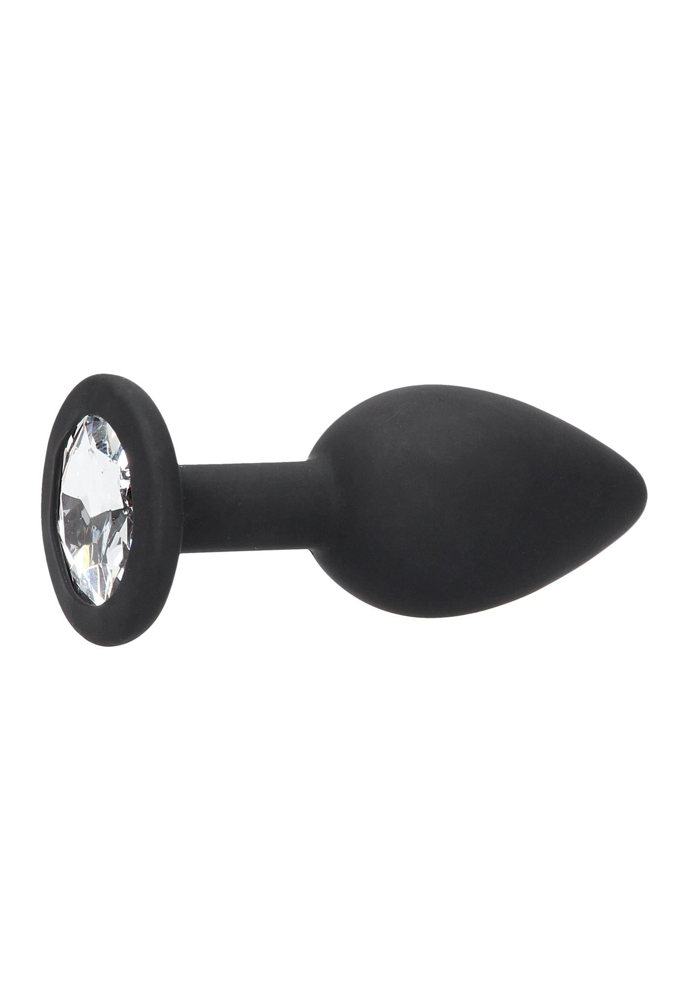 5-Korek analny z kryształkiem plug silikonowy sex-5