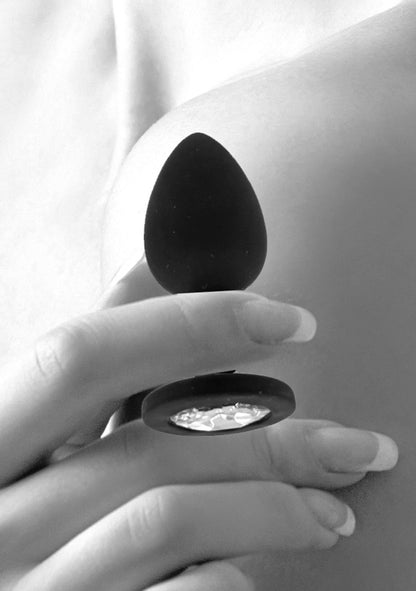 8-Korek analny z kryształkiem plug silikonowy sex-8