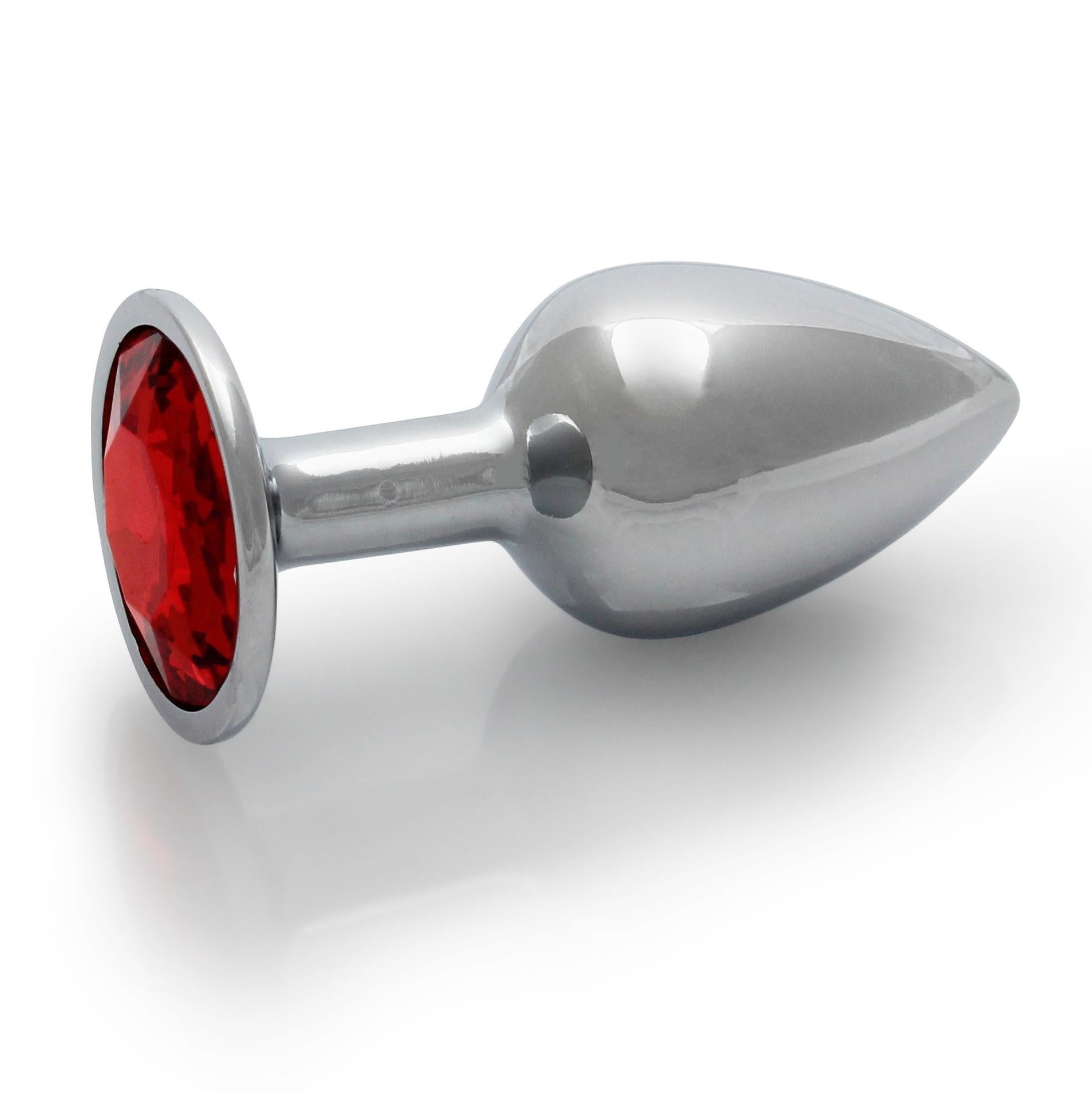 5-METALOWY ELEGANCKI KOREK ANALNY PLUG Z DIAMENTEM 7 CM WODOODPORNY-5