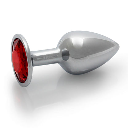 5-METALOWY ELEGANCKI KOREK ANALNY PLUG Z DIAMENTEM 7 CM WODOODPORNY-5