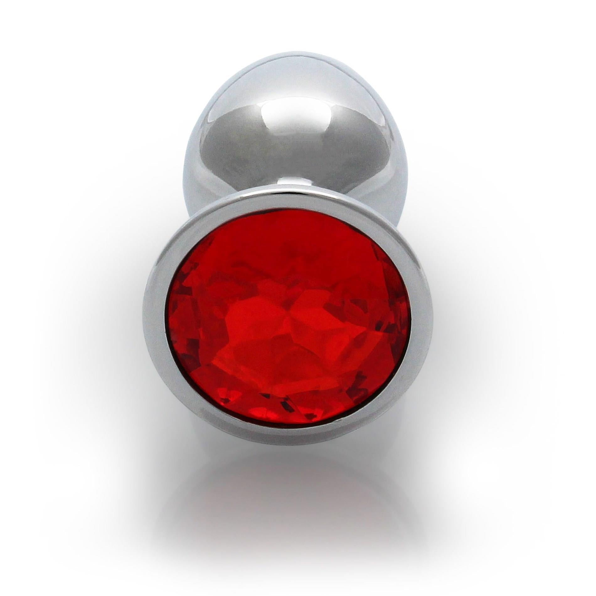 8-METALOWY ELEGANCKI KOREK ANALNY PLUG Z DIAMENTEM 7 CM WODOODPORNY-8
