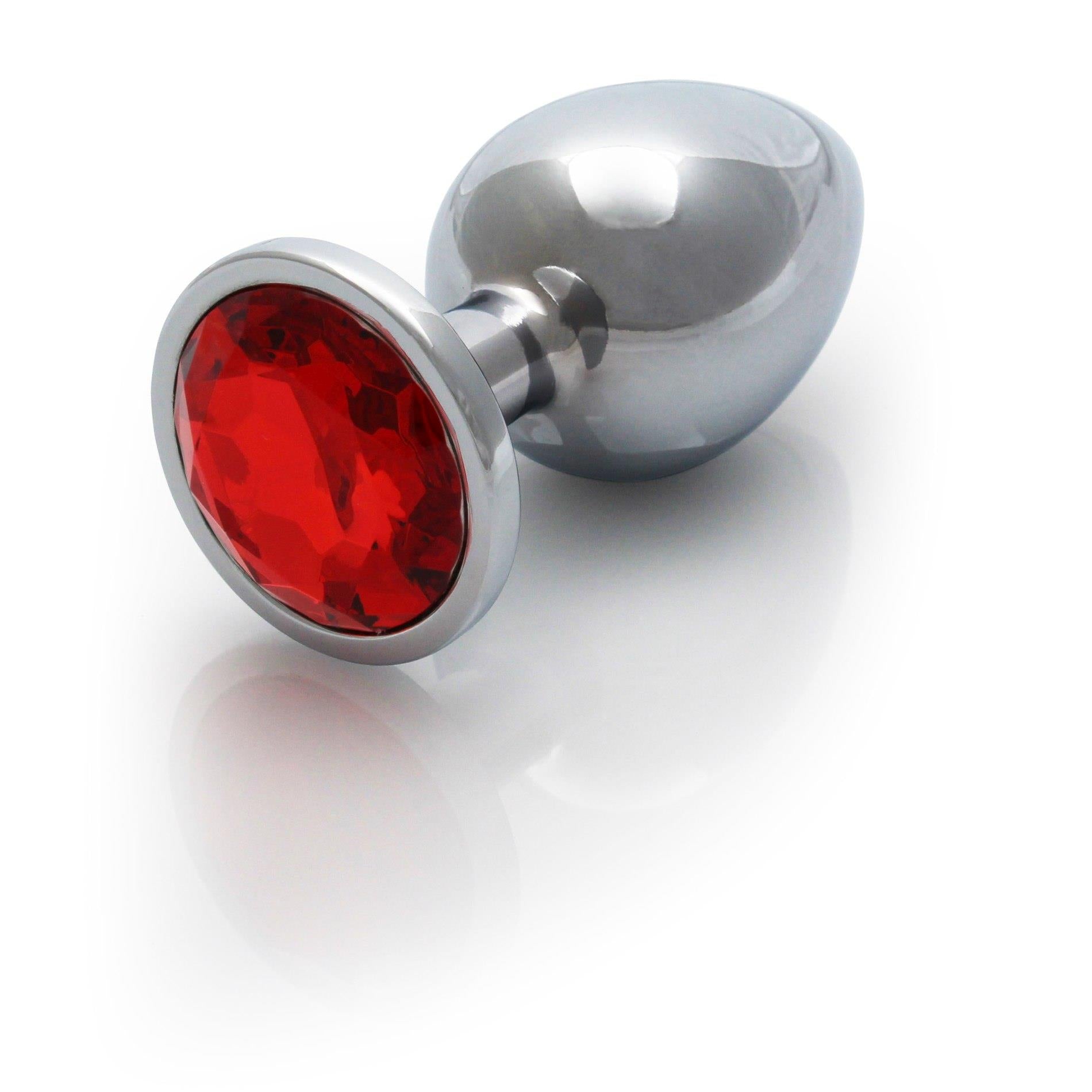2-METALOWY KOREK ANALNY PLUG Z DIAMENTEM 9,3 CM WODOODPORNY-2