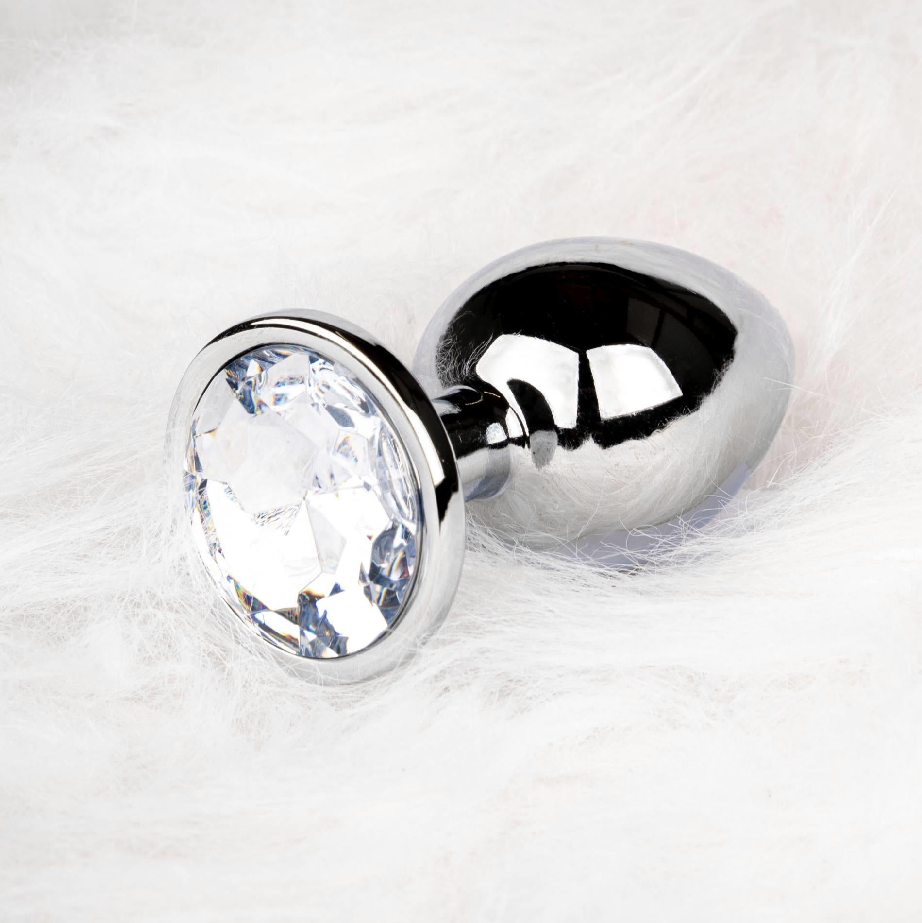 8-Round Gem Butt Plug - Medium-8