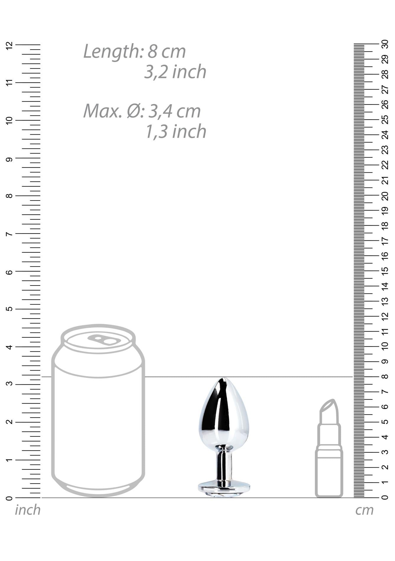 9-Round Gem Butt Plug - Medium-9