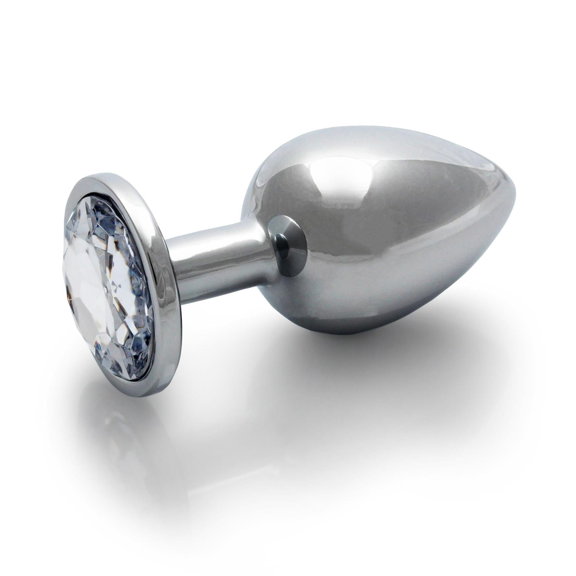 8-Round Gem Butt Plug - Large-8