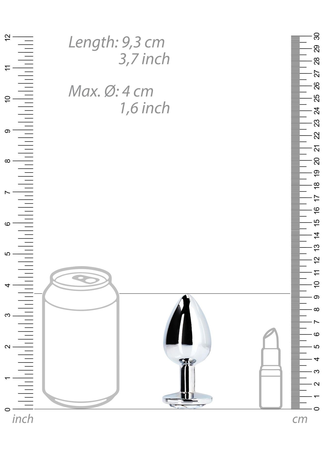 9-Round Gem Butt Plug - Large-9