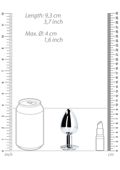 9-Round Gem Butt Plug - Large-9