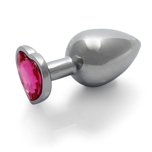 2-SREBRNA ZATYCZKA  PLUG ANALNY KOREK METALOWY Z DIAMENTEM 9,3 CM-2