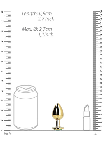 9-Round Gem Butt Plug - Small-9