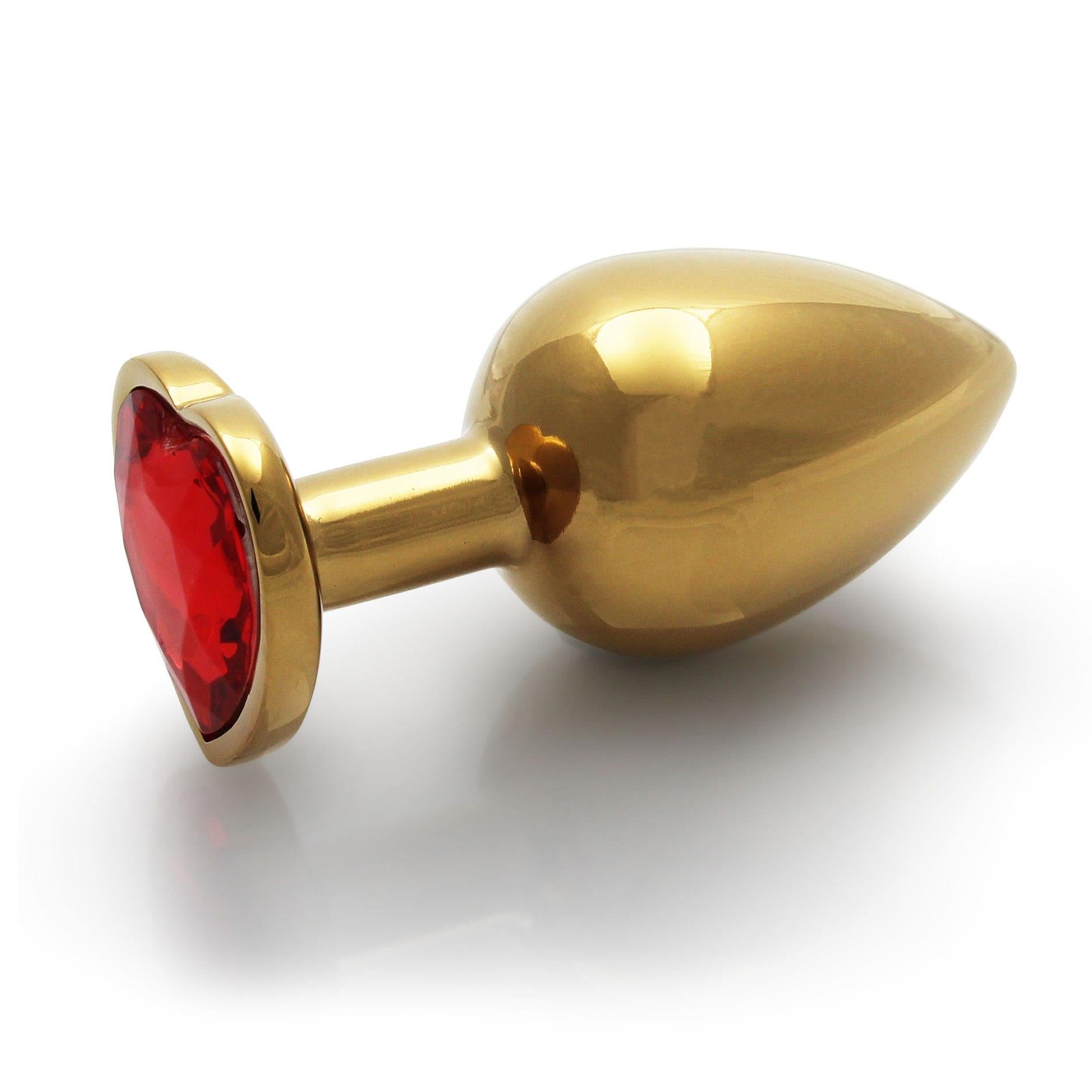 6-ZŁOTY PLUG ZATYCZKA ANALNA KOREK METALOWY Z DIAMENTEM 9,3 CM-6