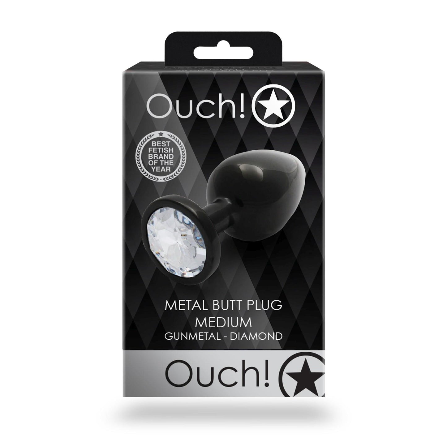 2-Round Gem Butt Plug - Medium-2