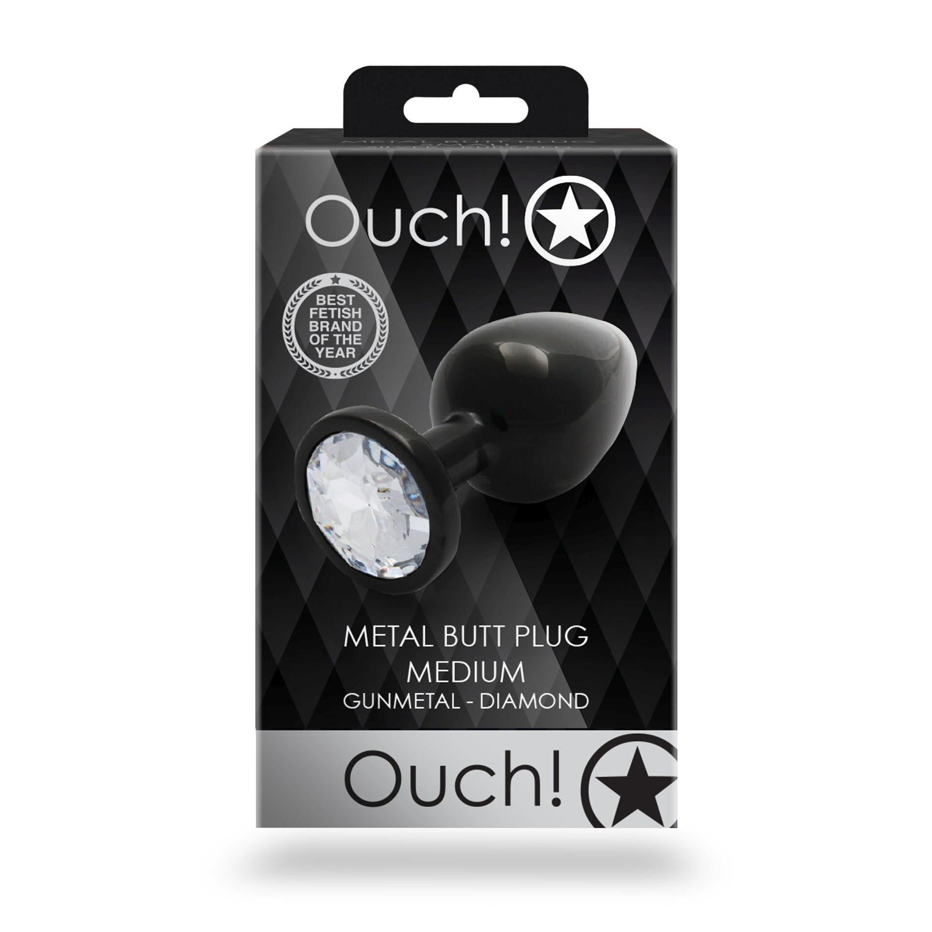 2-Round Gem Butt Plug - Medium-2