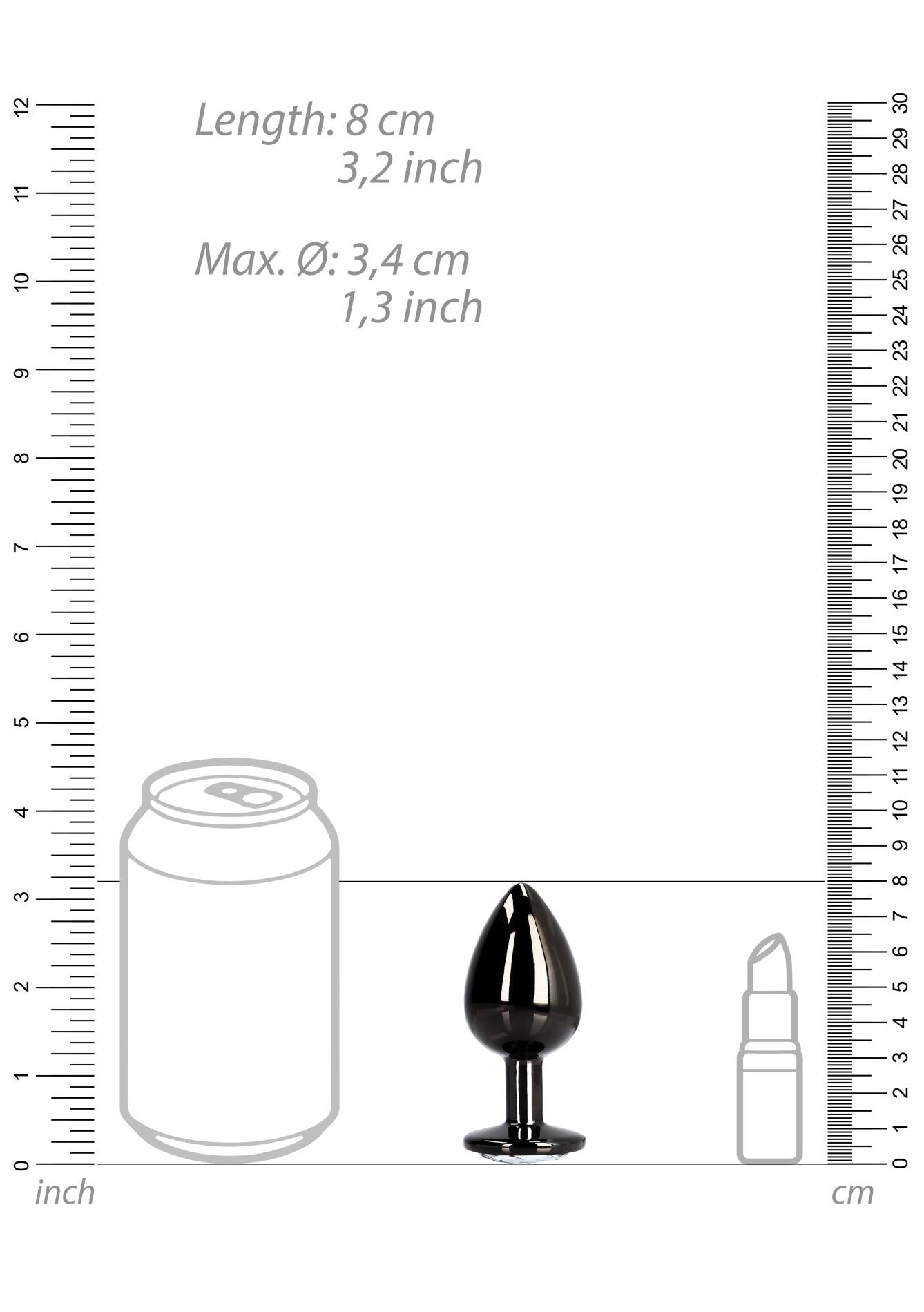 9-Round Gem Butt Plug - Medium-9