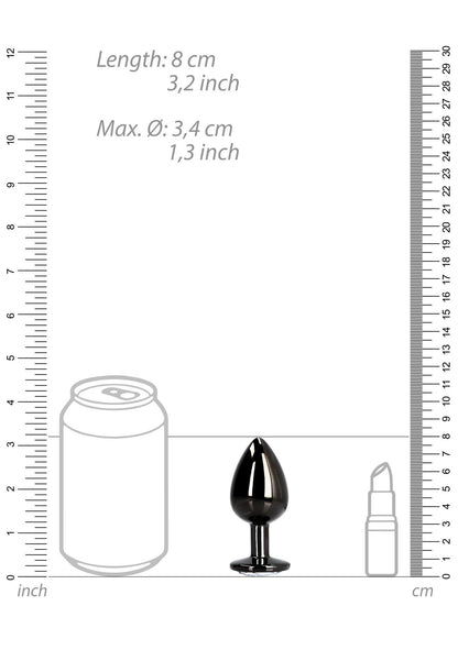 9-Round Gem Butt Plug - Medium-9