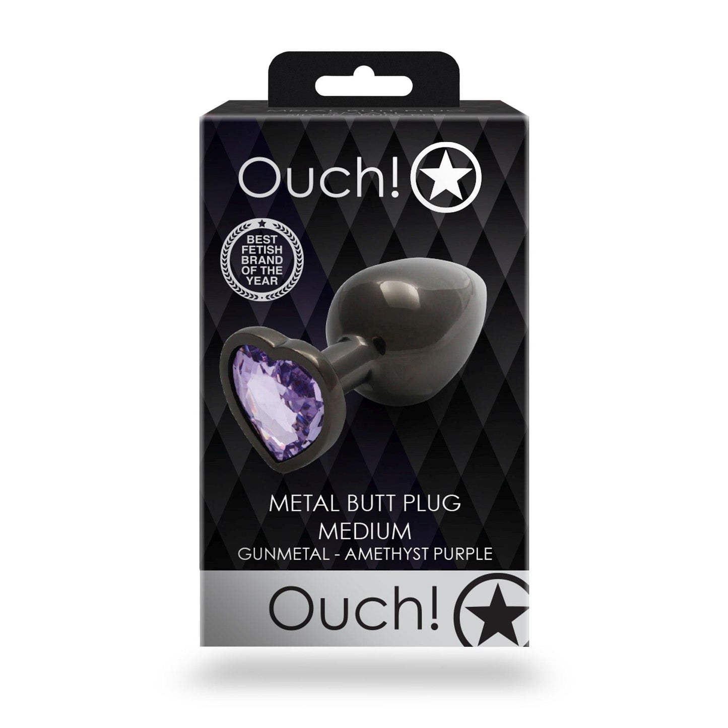 2-Heart Gem Butt Plug - Medium-2