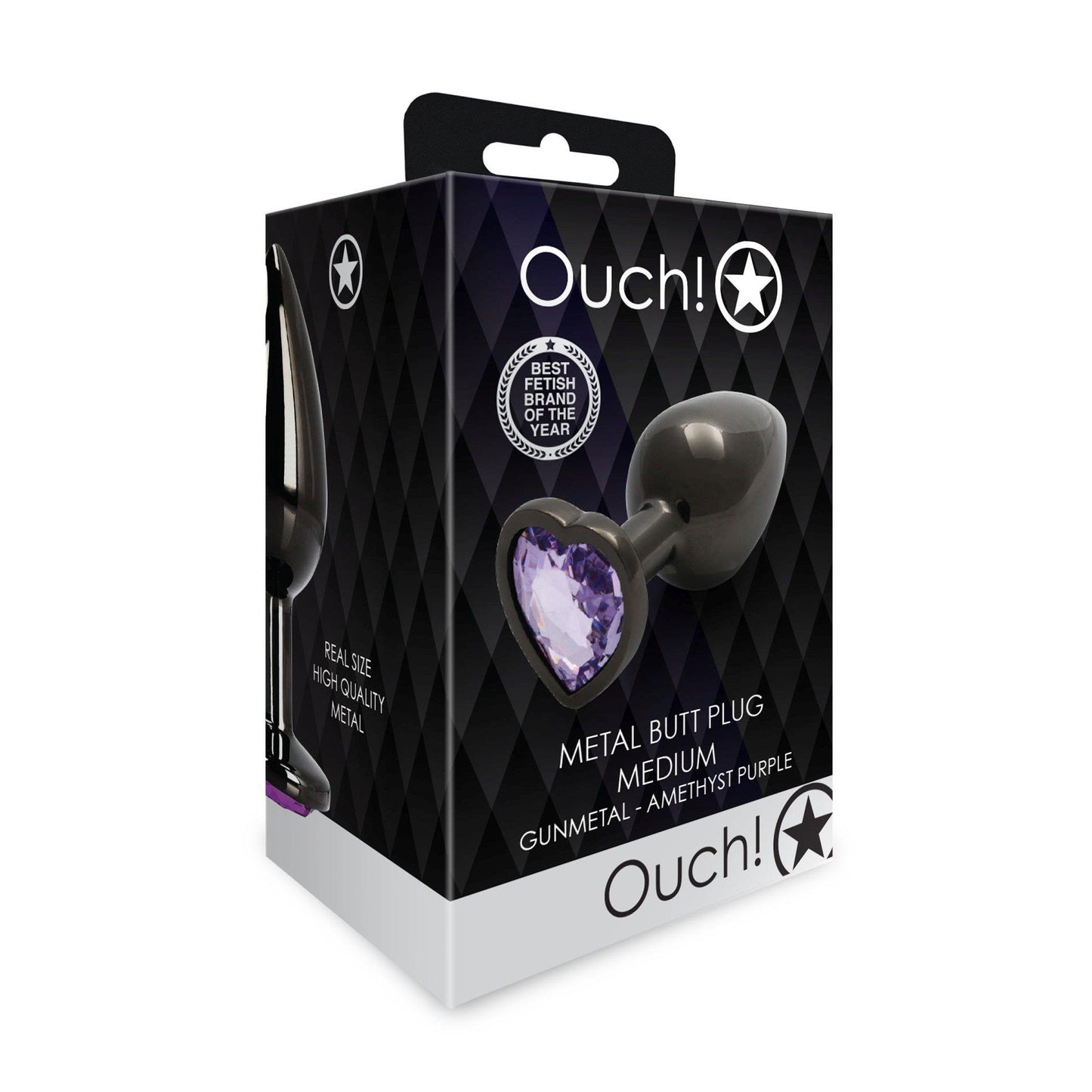 3-Heart Gem Butt Plug - Medium-3