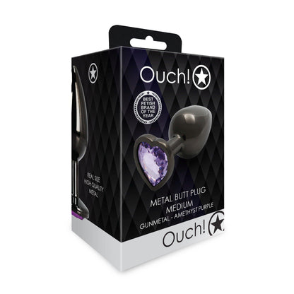 3-Heart Gem Butt Plug - Medium-3