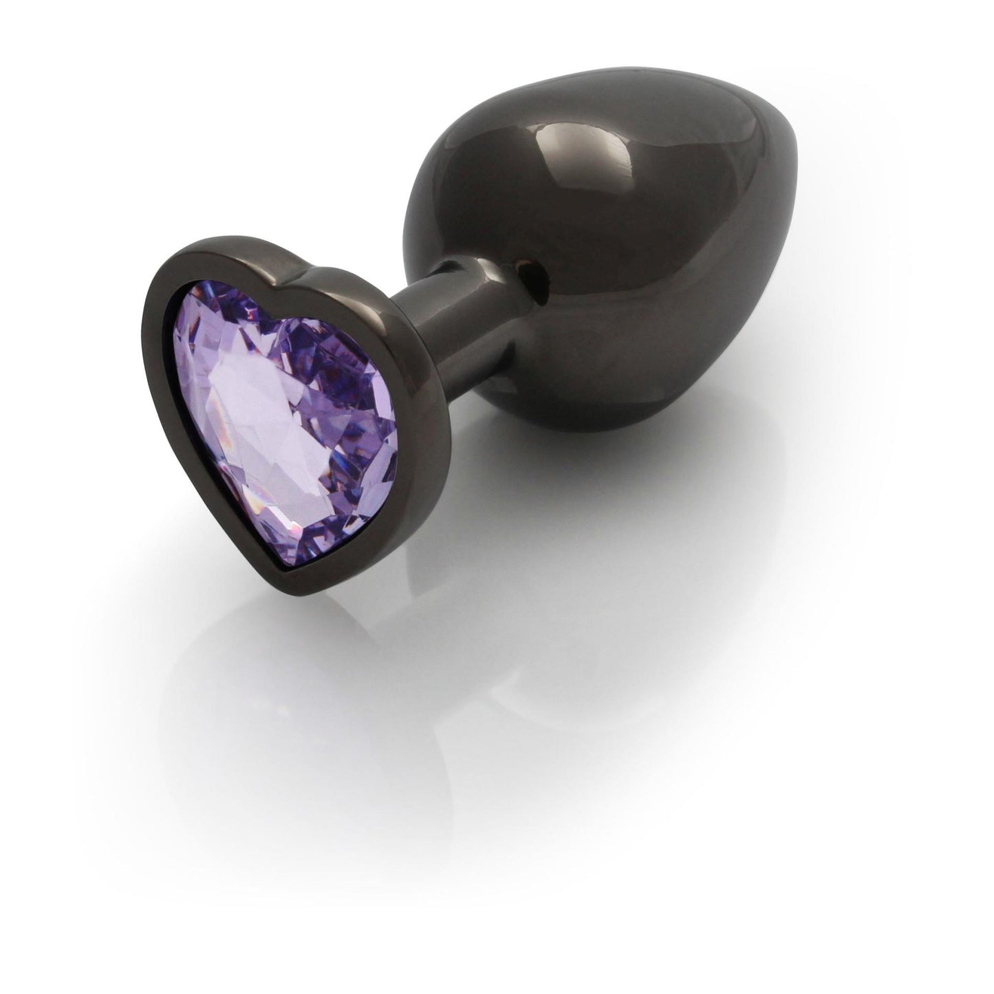 3-CZARNA ZATYCZKA  PLUG ANALNY KOREK METALOWY Z DIAMENTEM 9 CM-3