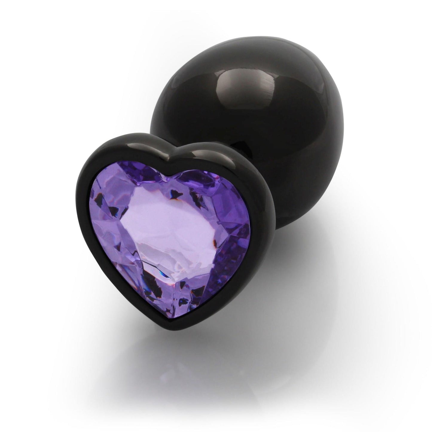 8-CZARNA ZATYCZKA  PLUG ANALNY KOREK METALOWY Z DIAMENTEM 9 CM-8