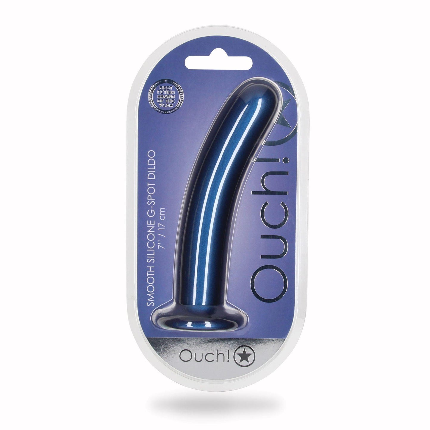 2-Smooth Silicone G-Spot Dildo - 7'' / 17 cm-2