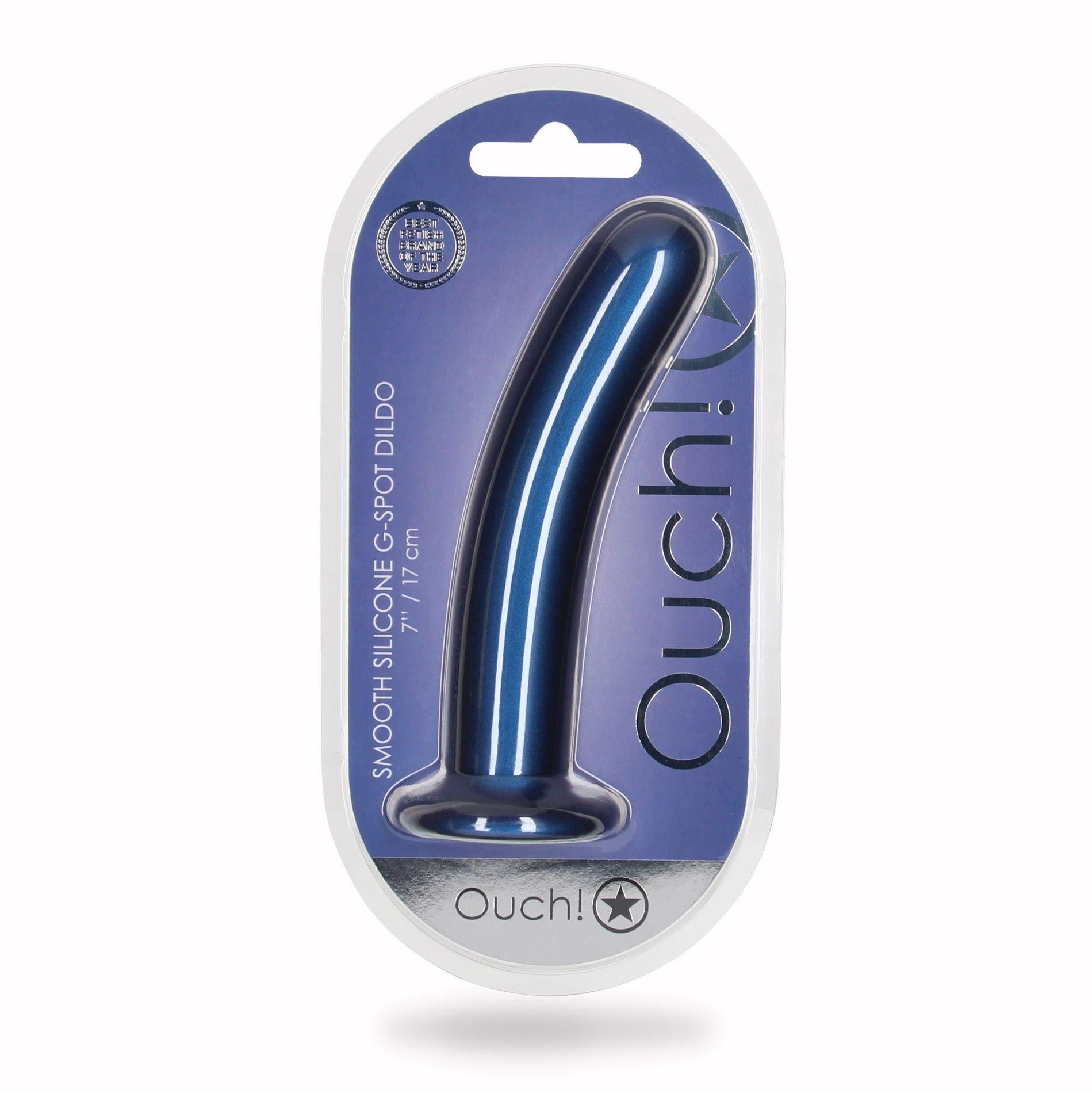2-Smooth Silicone G-Spot Dildo - 7'' / 17 cm-2