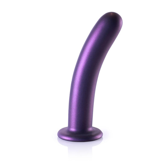 1-Smooth Silicone G-Spot Dildo - 7'' / 17 cm-1