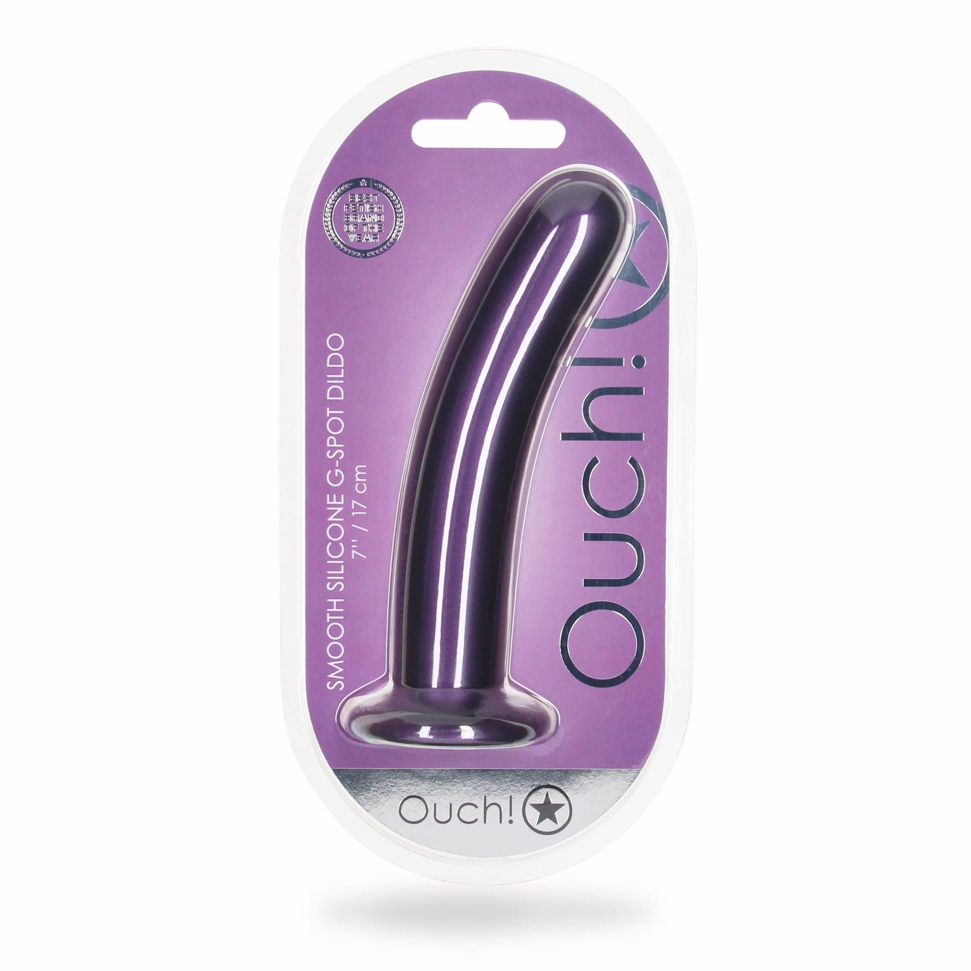 2-Smooth Silicone G-Spot Dildo - 7'' / 17 cm-2