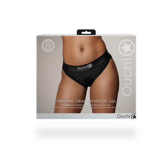 1-Vibrating Strap-on Hipster - M/L-1