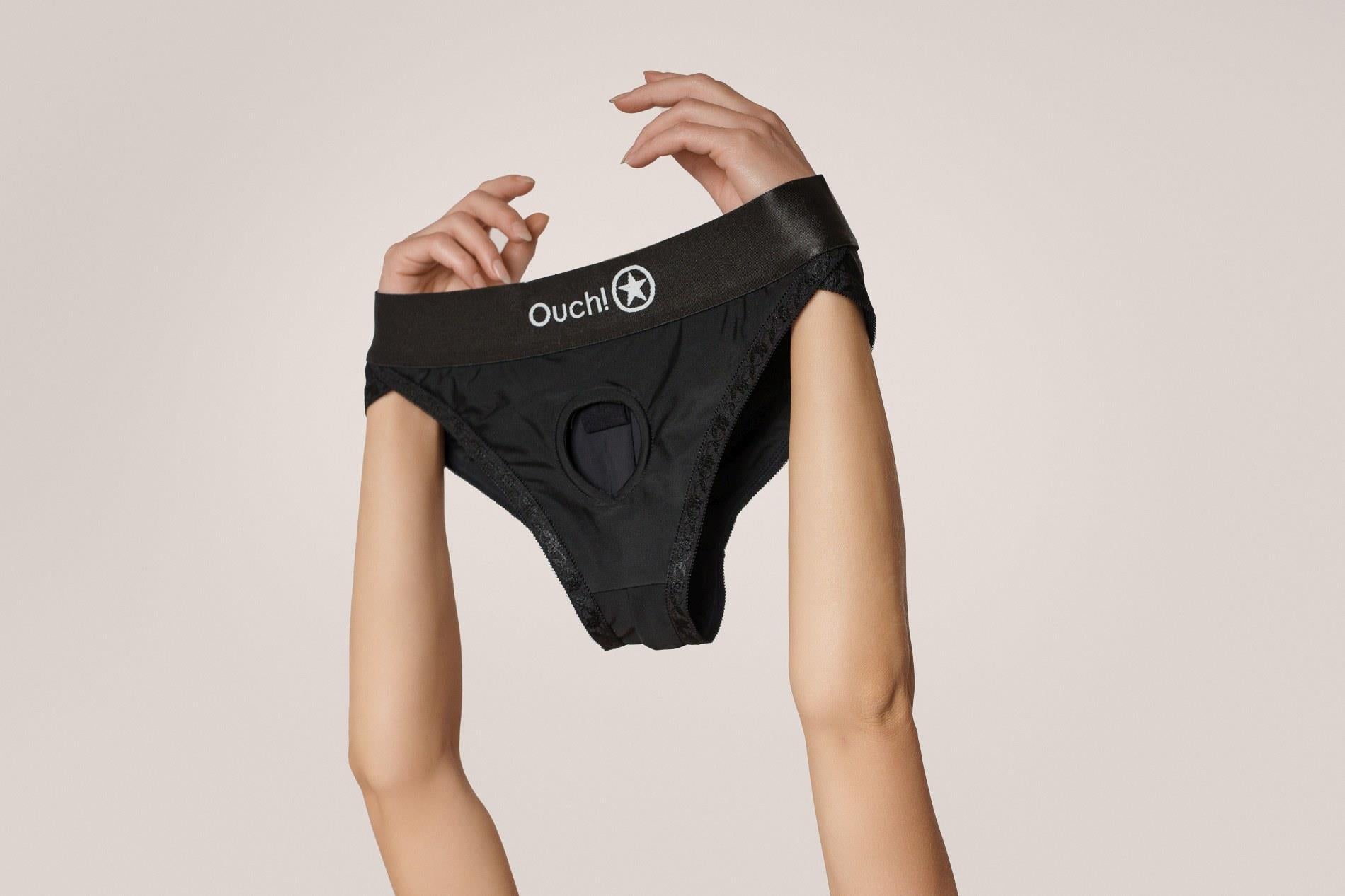 8-Vibrating Strap-on Hipster - M/L-8