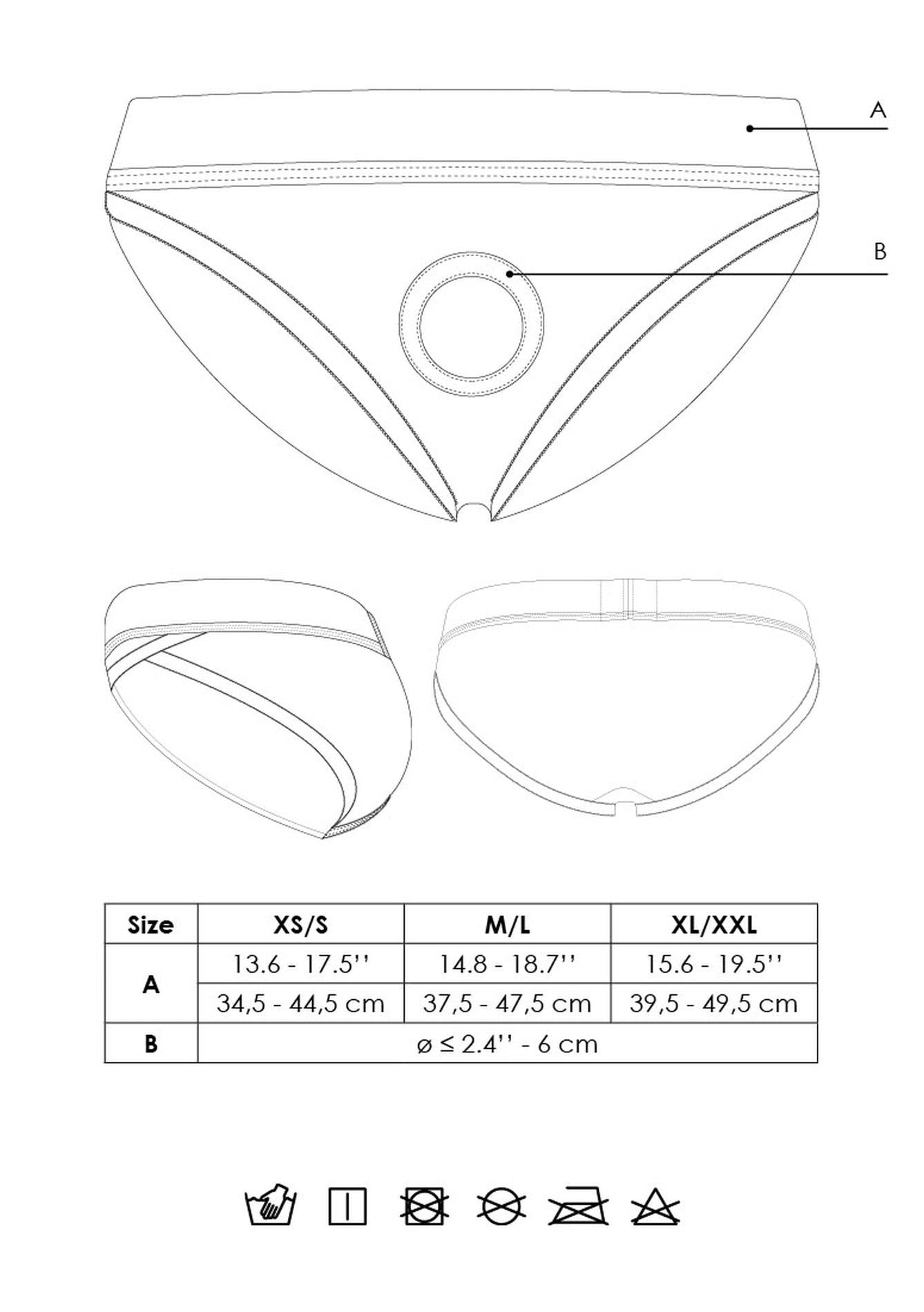 13-Vibrating Strap-on Hipster - M/L-13