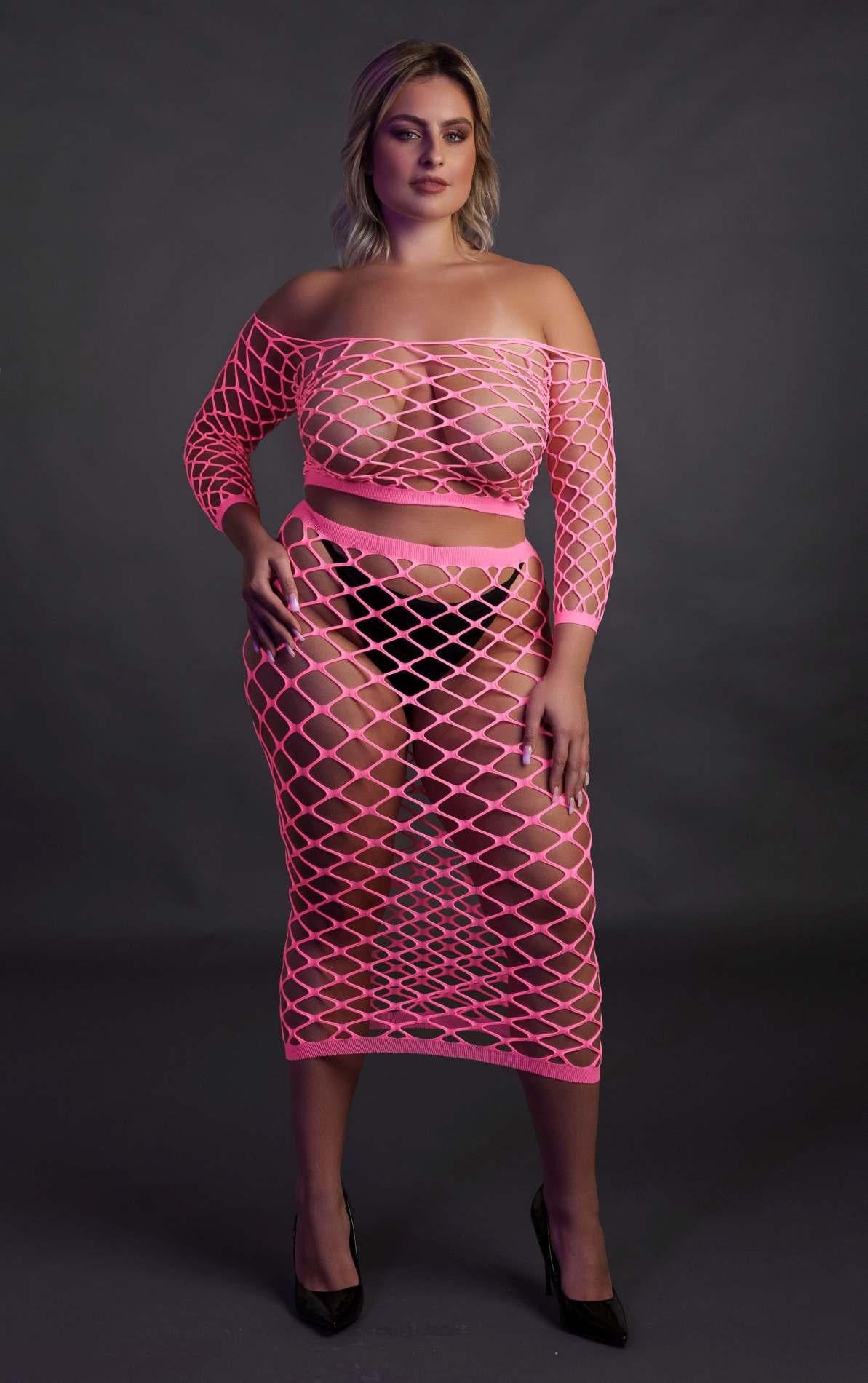 6-Long Sleeve Crop Top and Long Skirt  XL/XXXXL-6