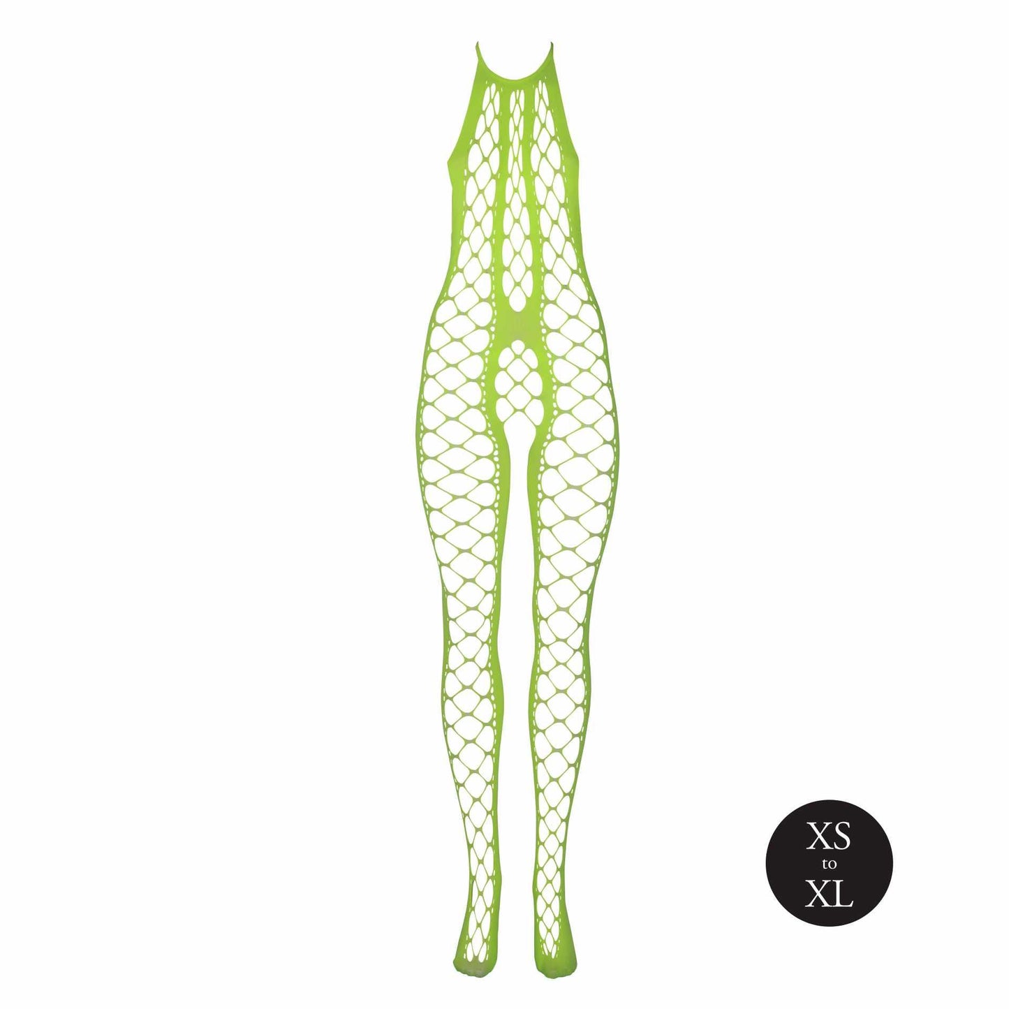 6-Bodystocking with Halterneck - Green - XS/XL-6