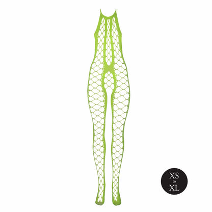 6-Bodystocking with Halterneck - Green - XS/XL-6