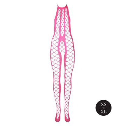 6-Bodystocking with Halterneck - Pink - XS/XL-6