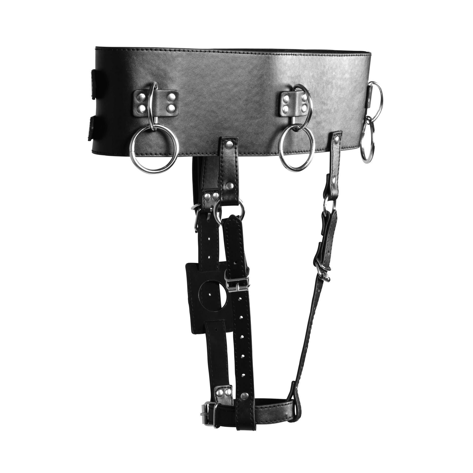 4-Belt with Vibrator Holder - Black-4