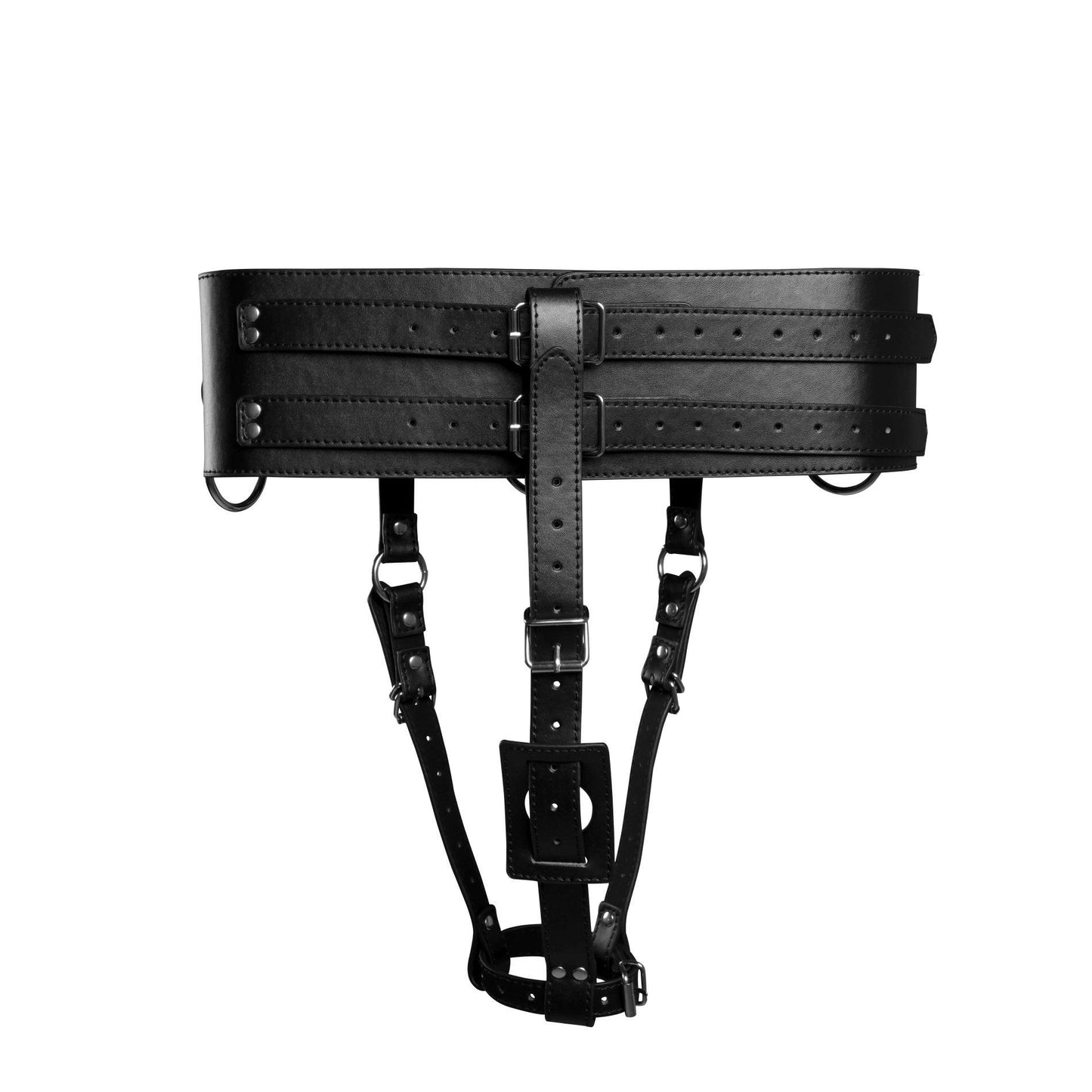 5-Belt with Vibrator Holder - Black-5