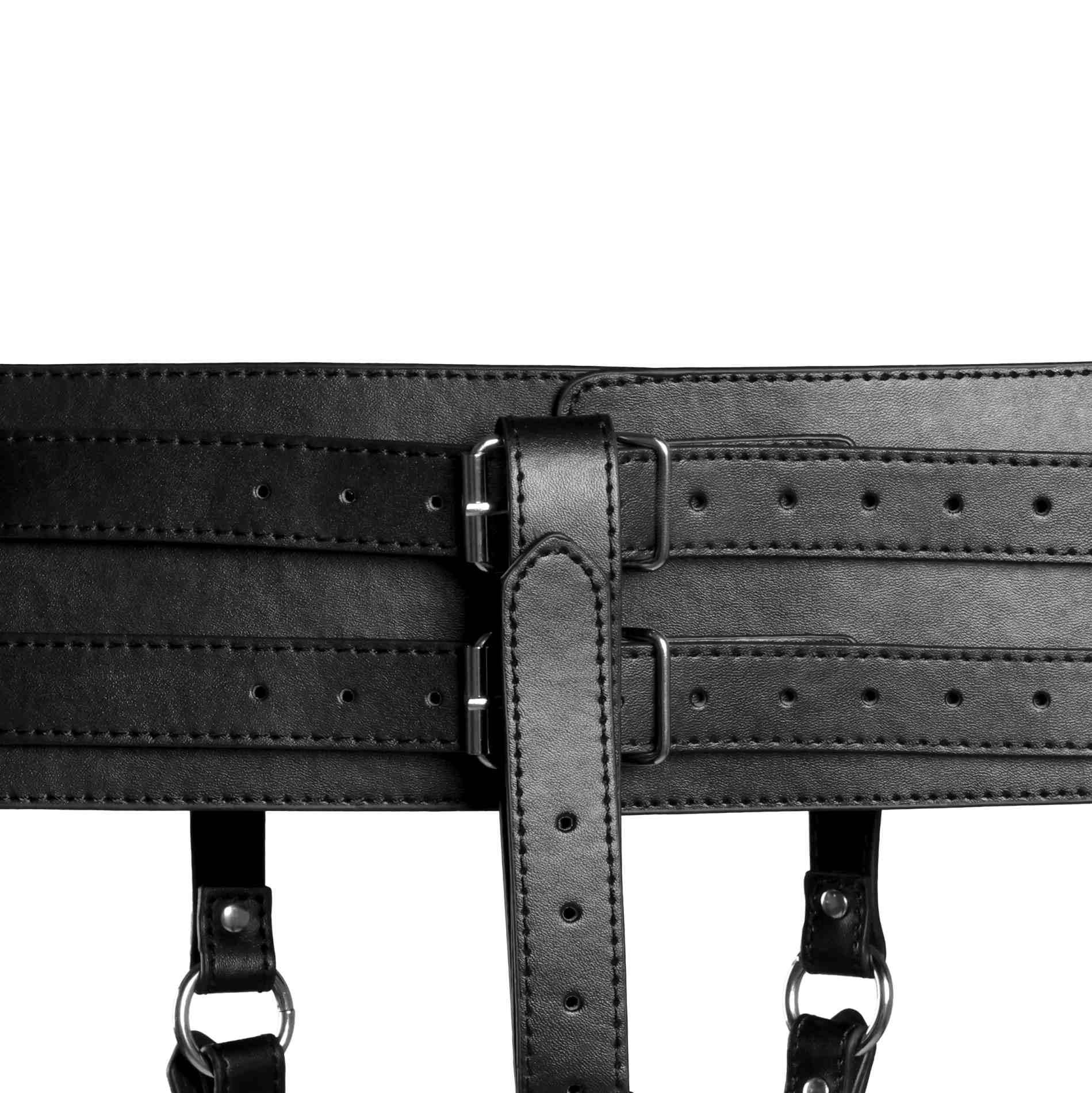 7-Belt with Vibrator Holder - Black-7